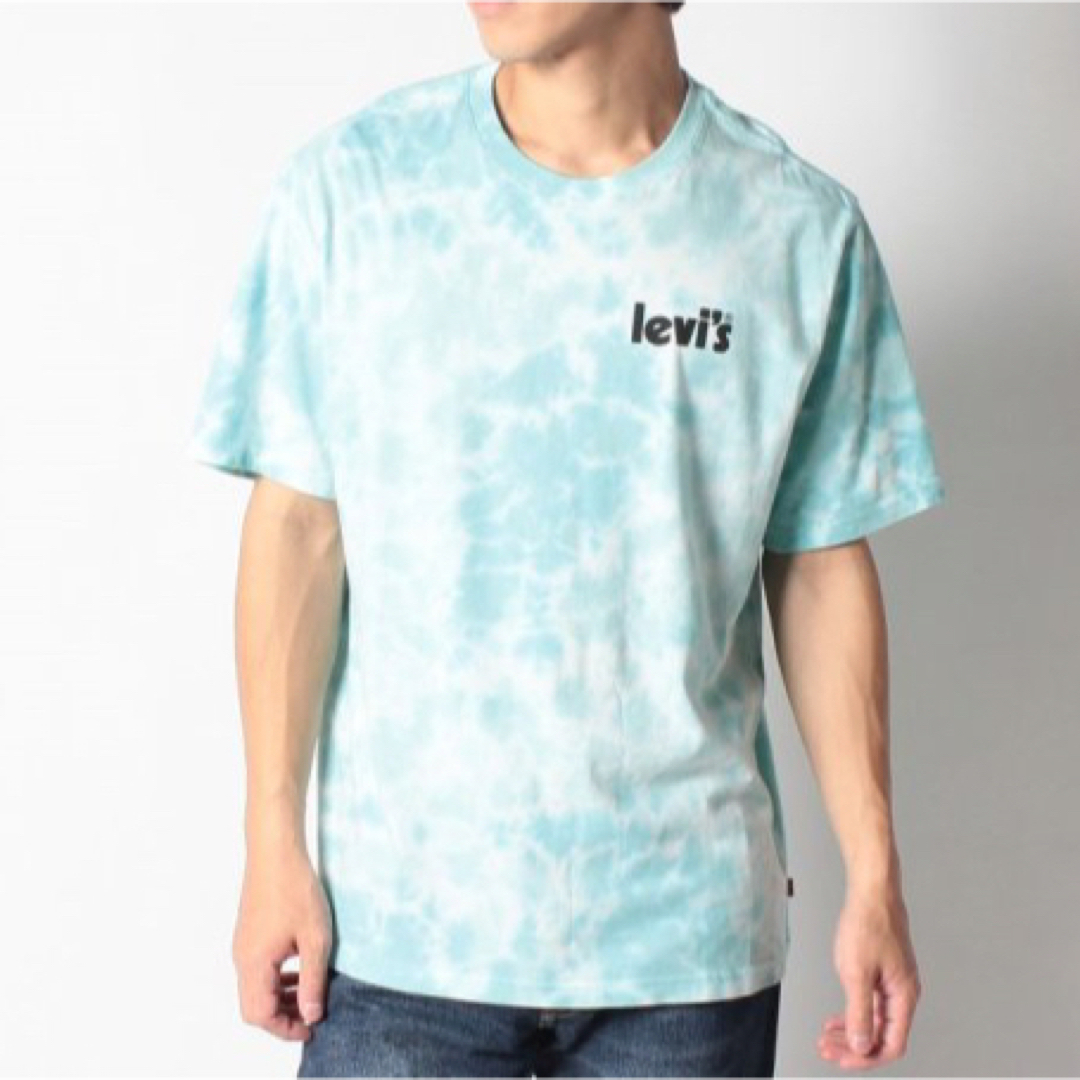 Levi's(リーバイス)の新品✨タグ付き♪リーバイス　ロゴ　ダイダイ♡Tシャツ　ブルーL  大特価‼️ メンズのトップス(Tシャツ/カットソー(半袖/袖なし))の商品写真