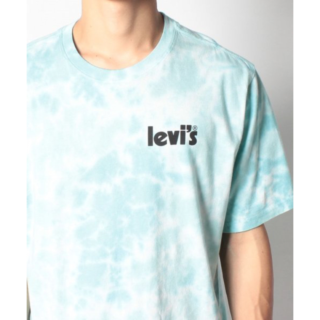 Levi's(リーバイス)の新品✨タグ付き♪リーバイス　ロゴ　ダイダイ♡Tシャツ　ブルーL  大特価‼️ メンズのトップス(Tシャツ/カットソー(半袖/袖なし))の商品写真