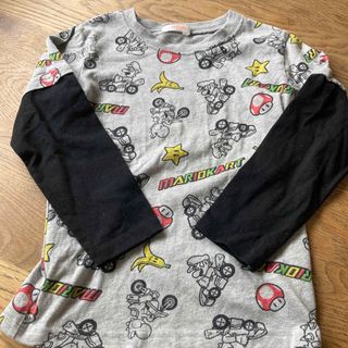 バンダイ(BANDAI)のマリオ　120㎝　マリオカート　長そで　スウェット　グレー　Nintendo　(Tシャツ/カットソー)