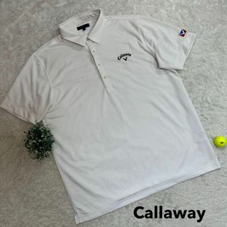 キャロウェイ(Callaway)の近年モデル Callaway キャロウェイ 半袖ポロシャツ 白 3L(ウエア)