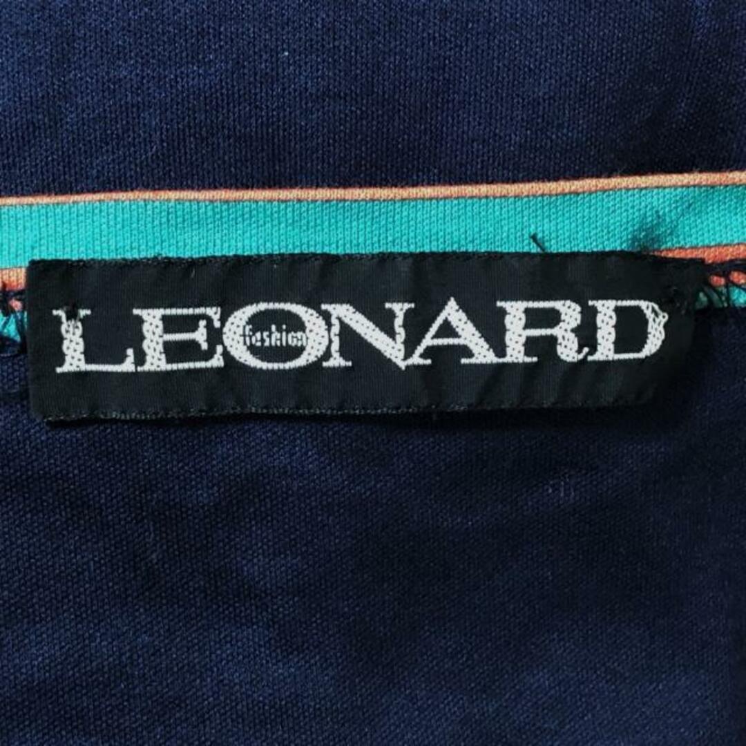 LEONARD(レオナール)のLEONARD(レオナール) 半袖カットソー レディース - ネイビー×グリーン×オレンジ ボウタイ レディースのトップス(カットソー(半袖/袖なし))の商品写真