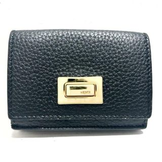 フェンディ(FENDI)のFENDI(フェンディ) 3つ折り財布美品  ピーカブー 8M0426 黒 レザー(財布)