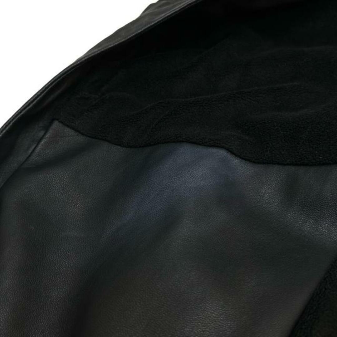 HELMUT LANG(ヘルムートラング)のHelmut Lang(ヘルムートラング) ライダースジャケット サイズM レディース - 黒 長袖/レザー/秋/冬 レディースのジャケット/アウター(ライダースジャケット)の商品写真