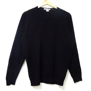 ジョンスメドレー(JOHN SMEDLEY)のJOHN SMEDLEY(ジョンスメドレー) 長袖セーター サイズL メンズ美品  - 黒(ニット/セーター)