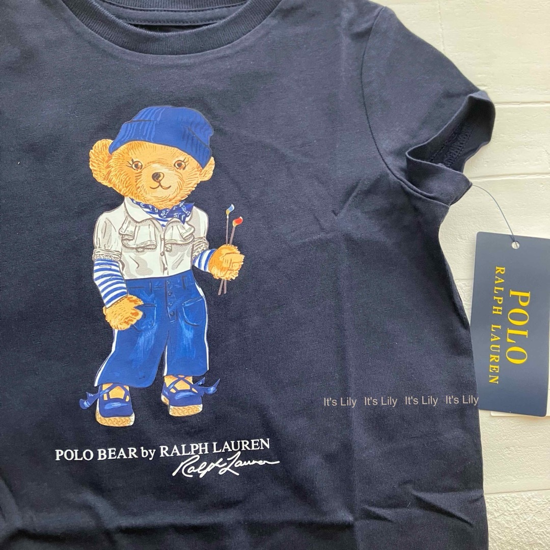 Ralph Lauren(ラルフローレン)の4t110cm 半袖　ベア　女の子　ラルフローレン　ワンピース キッズ/ベビー/マタニティのキッズ服女の子用(90cm~)(ワンピース)の商品写真