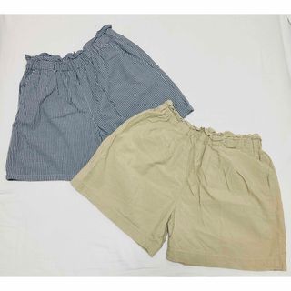 ユニクロ(UNIQLO)のユニクロ　キュロット2枚セット　160cm(スカート)