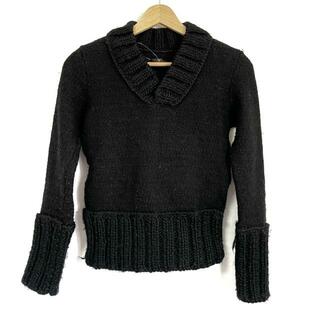 ワイズ(Y's)のY's(ワイズ) 長袖セーター レディース - 黒 Vネック ウール(ニット/セーター)