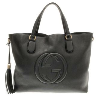 グッチ(Gucci)のGUCCI(グッチ) トートバッグ ソーホー 282303 黒 レザー(トートバッグ)