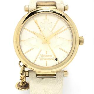 ヴィヴィアンウエストウッド(Vivienne Westwood)のVivienneWestwood(ヴィヴィアン) 腕時計 - VV006WHWH レディース オーブ アイボリー(腕時計)