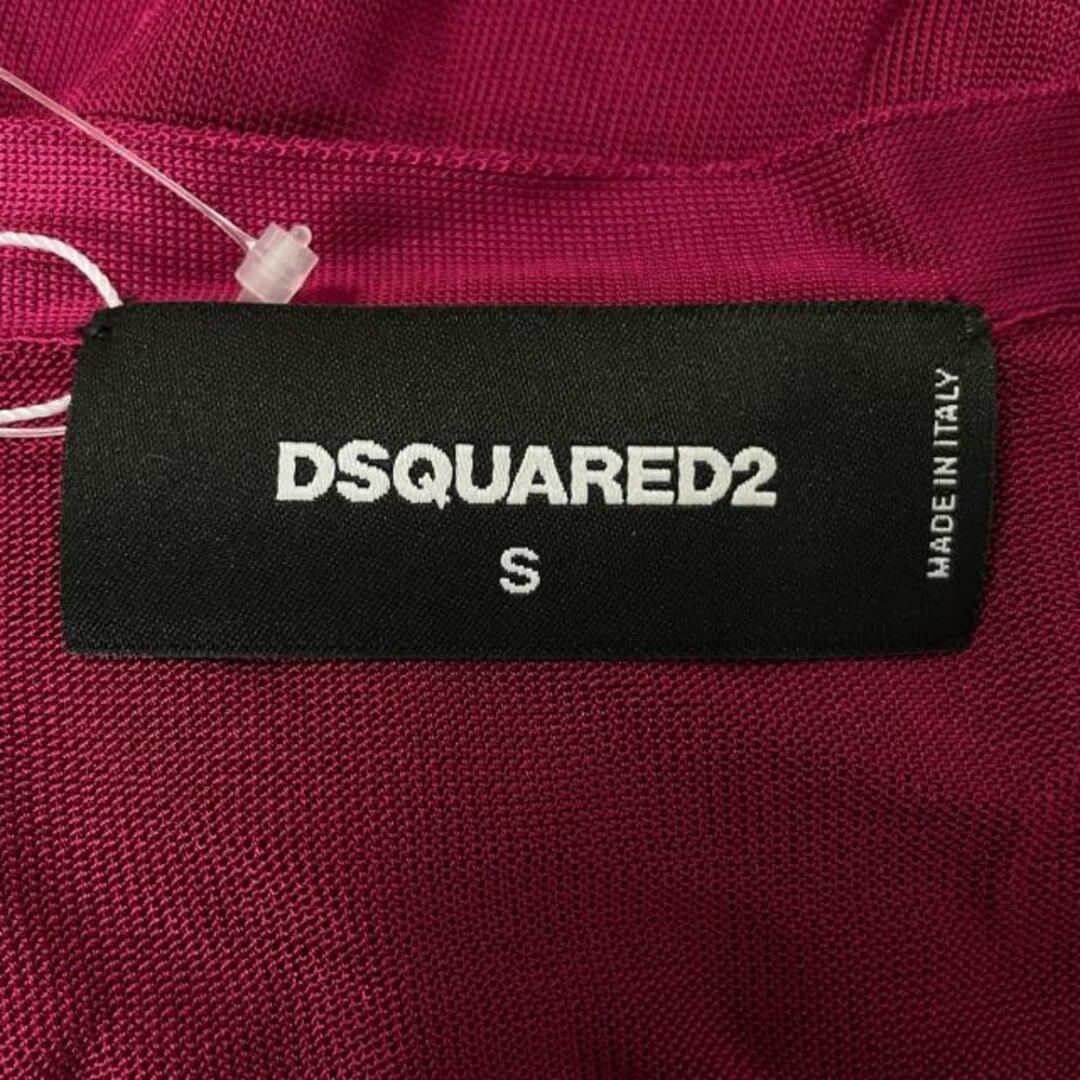 DSQUARED2(ディースクエアード)のDSQUARED2(ディースクエアード) ノースリーブセーター サイズS レディース美品  - ボルドー レーヨン レディースのトップス(ニット/セーター)の商品写真