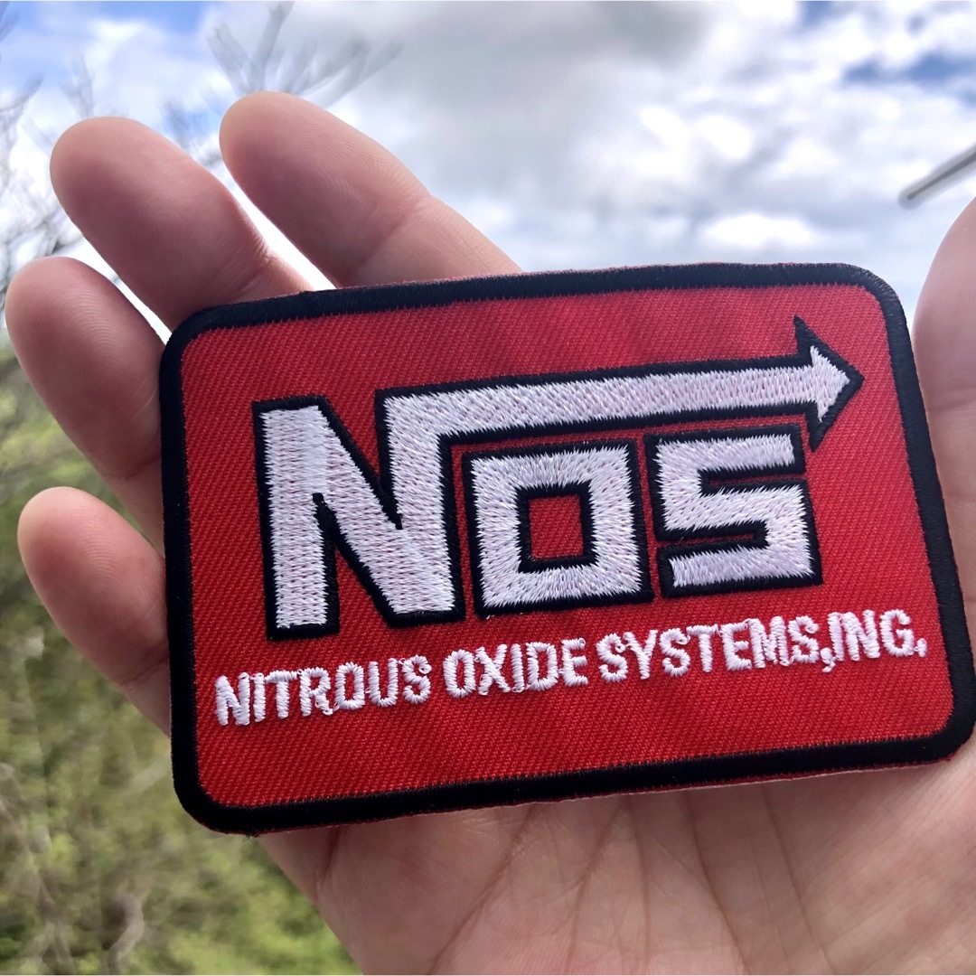 激レア✷ニトロ◇NOS⭐︎ワッペンNitrous Oxide Systems 自動車/バイクの自動車(車内アクセサリ)の商品写真