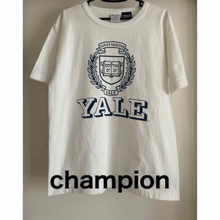 チャンピオン(Champion)の★ 美品★【Champion 】T1011   YALE Tシャツ　Ｌ(Tシャツ/カットソー(半袖/袖なし))