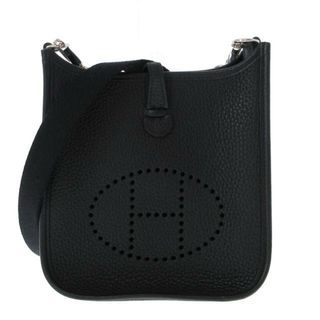 エルメス(Hermes)のHERMES(エルメス) ショルダーバッグ美品  エブリンTPMアマゾン 黒 シルバー金具 トリヨンクレマンス(ショルダーバッグ)