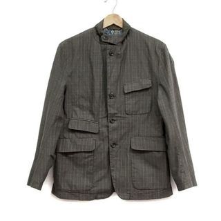 エンジニアードガーメンツ(Engineered Garments)のEngineered Garments(エンジニアードガーメンツ) ジャケット サイズXS レディース美品  - カーキ×白×ライトブルー 長袖/チェック柄/春/秋(その他)