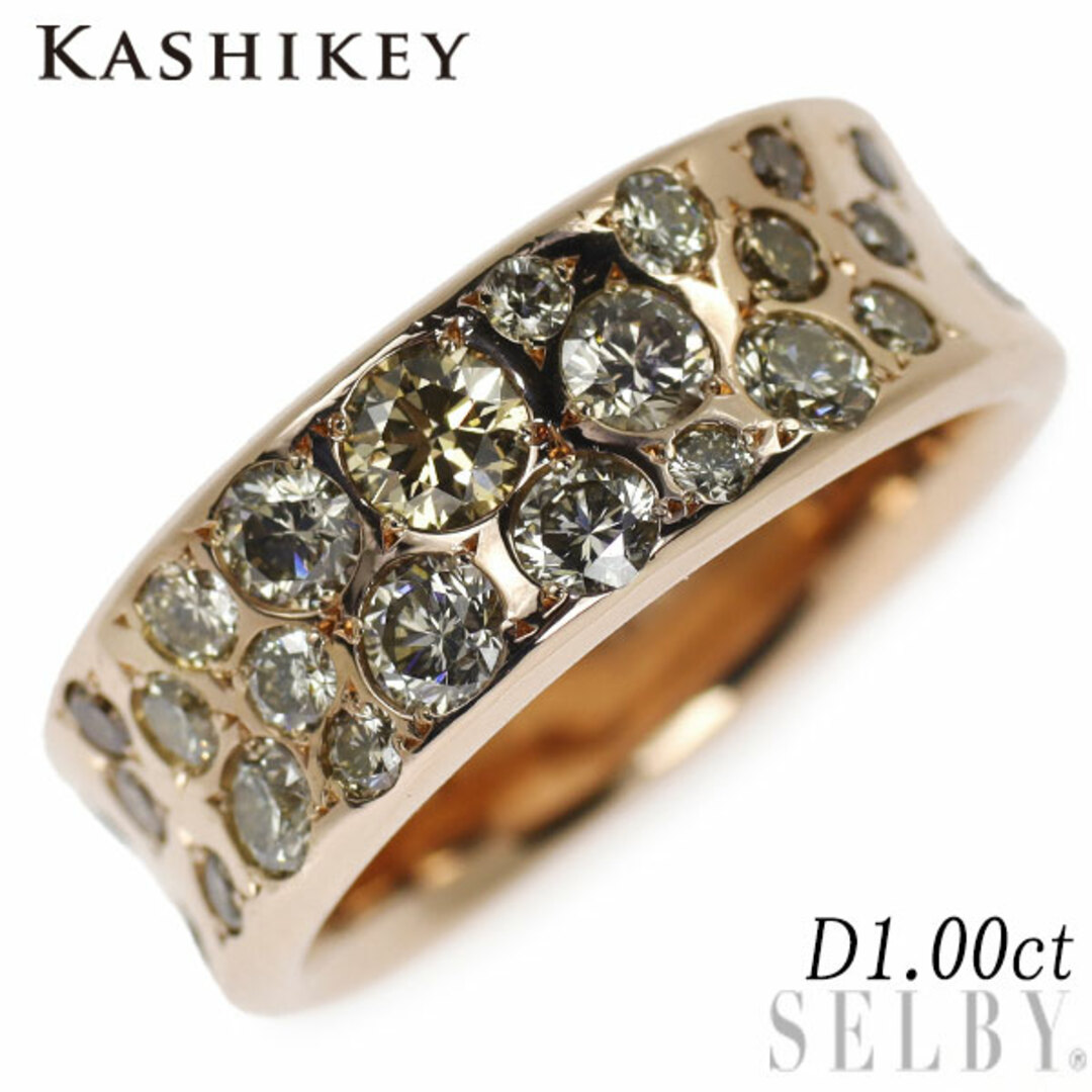 カシケイ K18BG ダイヤモンド リング 1.00ct メランジェ レディースのアクセサリー(リング(指輪))の商品写真