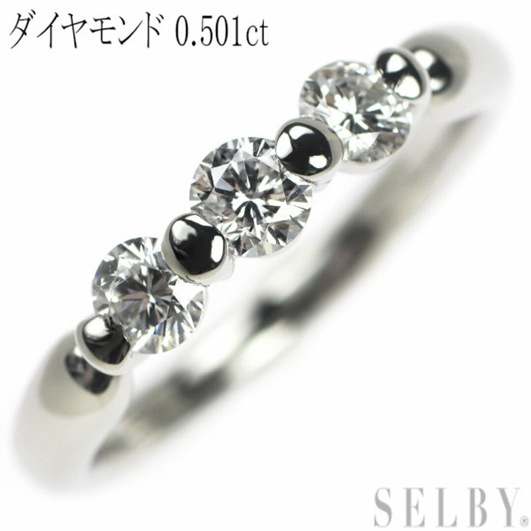 Pt900 ダイヤモンド リング 0.501ct レディースのアクセサリー(リング(指輪))の商品写真