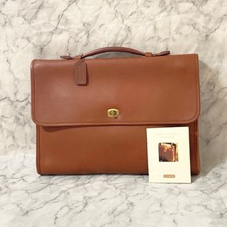 COACH - 【美品】オールドコーチ・アメリカ製 レザー ビジネスバッグ ブリーフケース 茶系