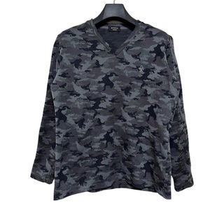 エポカウォモ(EPOCA UOMO)の匿名発送　美品　EPOCA UOMO カモフラvネックネックカットソー　48(Tシャツ/カットソー(七分/長袖))