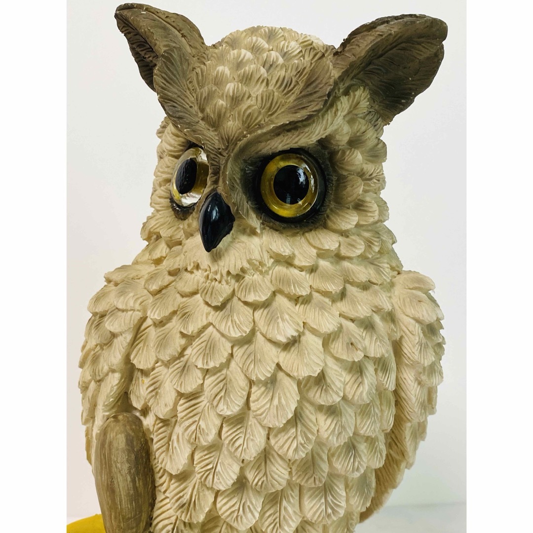 【 美品 】高さ26.5㎝  「HOUSE PAINTER OWL」  オブジェ インテリア/住まい/日用品のインテリア小物(置物)の商品写真