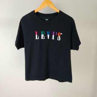 リーバイス　levi's デカロゴ　ロゴ刺繍　半袖　tシャツ  古着　ストリート