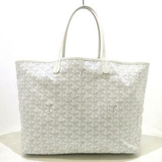 ゴヤール(GOYARD)のGOYARD(ゴヤール) トートバッグ美品  サンルイPM 白×グレー コーティングキャンバス×レザー (トートバッグ)