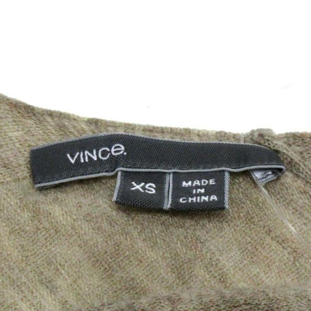 Vince(ビンス)のVINCE(ヴィンス) 長袖セーター サイズXS レディース - ベージュ Vネック/カシミヤ混 レディースのトップス(ニット/セーター)の商品写真