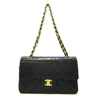 シャネル(CHANEL)のCHANEL(シャネル) ショルダーバッグ レディース マトラッセ 黒 チェーンショルダー/ゴールド金具 ラムスキン(ショルダーバッグ)