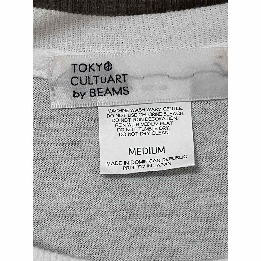 BEAMS(ビームス)のBEAMS　内藤啓介×神山隆二 /ちんかみ フォトTシャツ　ホワイト　Mサイズ メンズのトップス(Tシャツ/カットソー(半袖/袖なし))の商品写真