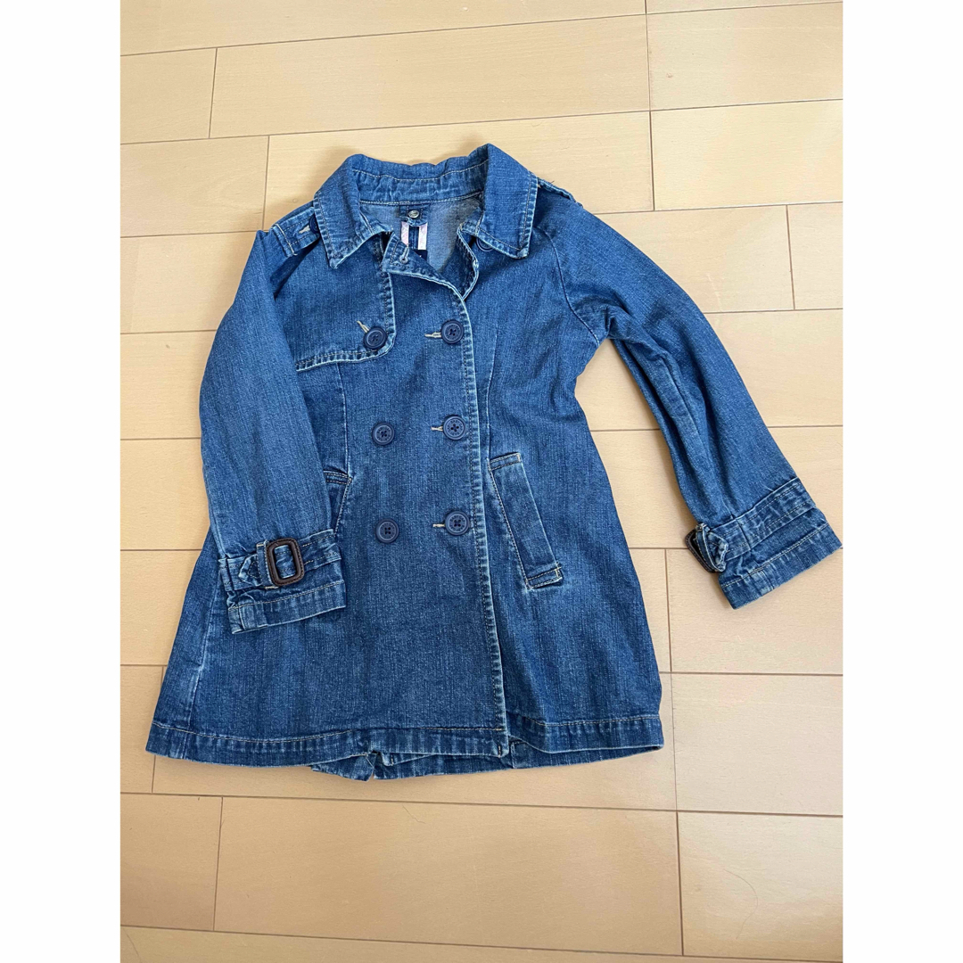 babyGAP(ベビーギャップ)のGAP キッズデニムコート キッズ/ベビー/マタニティのキッズ服女の子用(90cm~)(コート)の商品写真