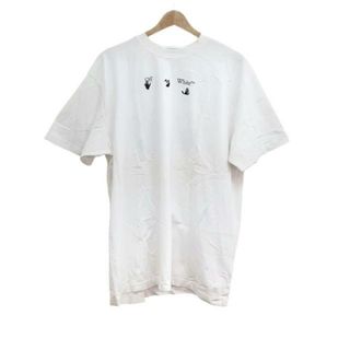 オフホワイト(OFF-WHITE)のOff-White(オフホワイト) 半袖Tシャツ サイズXS メンズ美品  - 白×黒 クルーネック(Tシャツ/カットソー(半袖/袖なし))