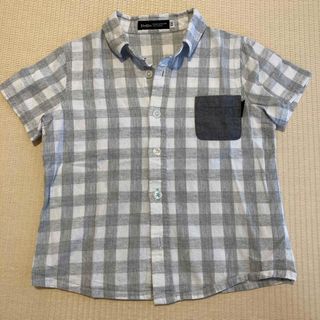 ベベ(BeBe)のBeBe べべ　半袖チェックシャツ　サイズ: 100(Tシャツ/カットソー)