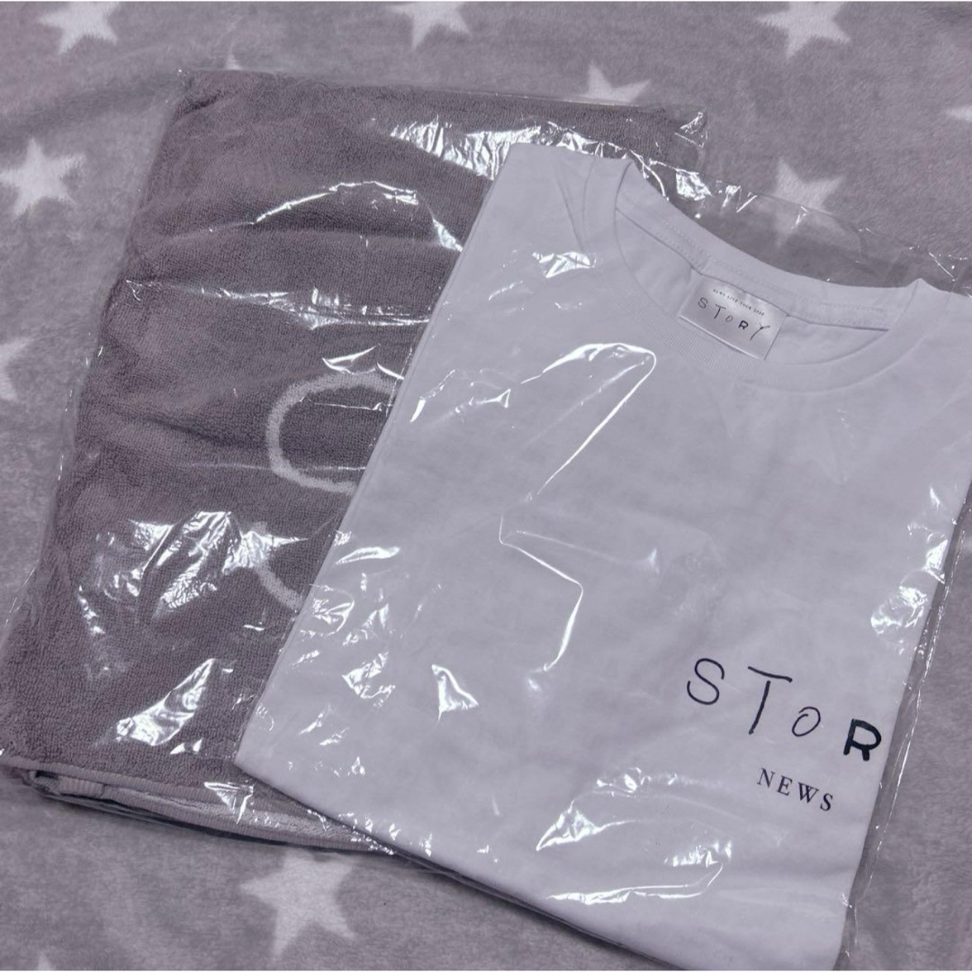 NEWS(ニュース)の☆★NEWS LIVE TOUR STORY Tシャツ&タオル★☆ エンタメ/ホビーのタレントグッズ(アイドルグッズ)の商品写真