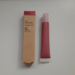 MUJI (無印良品) - 無印良品　リップエッセンスカラー／ローズ　２本セット　公式