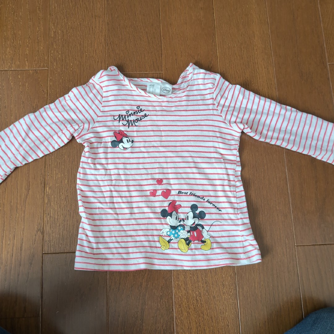 ミニー　ロンＴ　Ｈ＆М　86cm キッズ/ベビー/マタニティのキッズ服女の子用(90cm~)(Tシャツ/カットソー)の商品写真