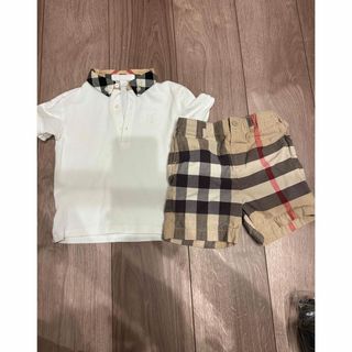 バーバリー(BURBERRY)のバーバリー　3Y 98㎝　ポロシャツ　ハーフパンツ　半ズボン　セットアップ(パンツ/スパッツ)