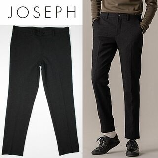 JOSEPH - 新品 ジョゼフオム リングジャガード テーパードパンツ 54サイズ（3L相当 黒