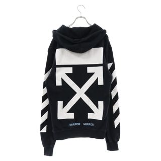 オフホワイト(OFF-WHITE)のOFF-WHITE オフホワイト 17SS DIAG CARAVAGGIO HOODIE カラヴァッジオプリントプルオーバーパーカー フーディー ブラック(パーカー)