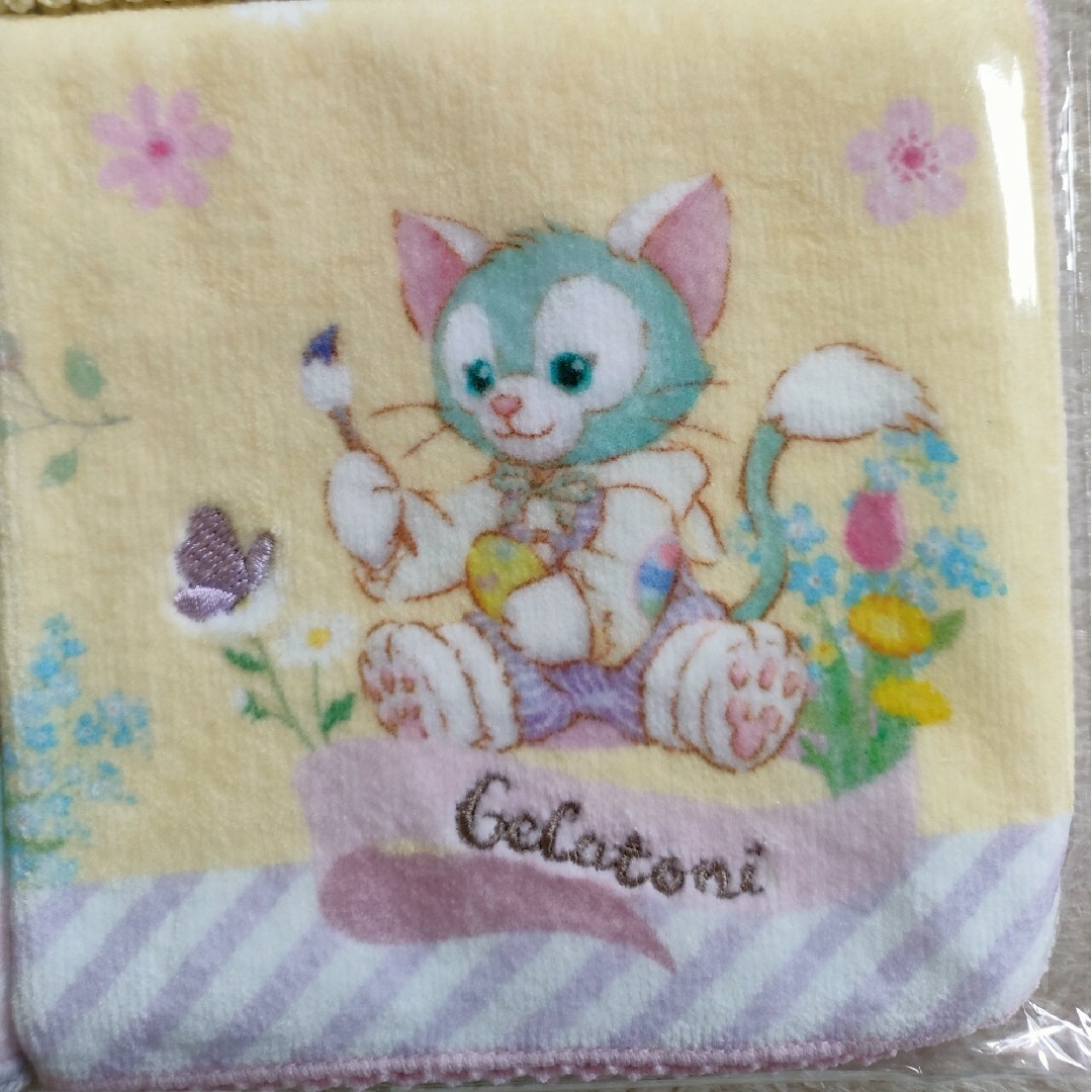 Disney(ディズニー)のＴＤＳダッフィー＆フレンズミニタオル４枚(約２５×２５cm)綿１００% レディースのファッション小物(ハンカチ)の商品写真