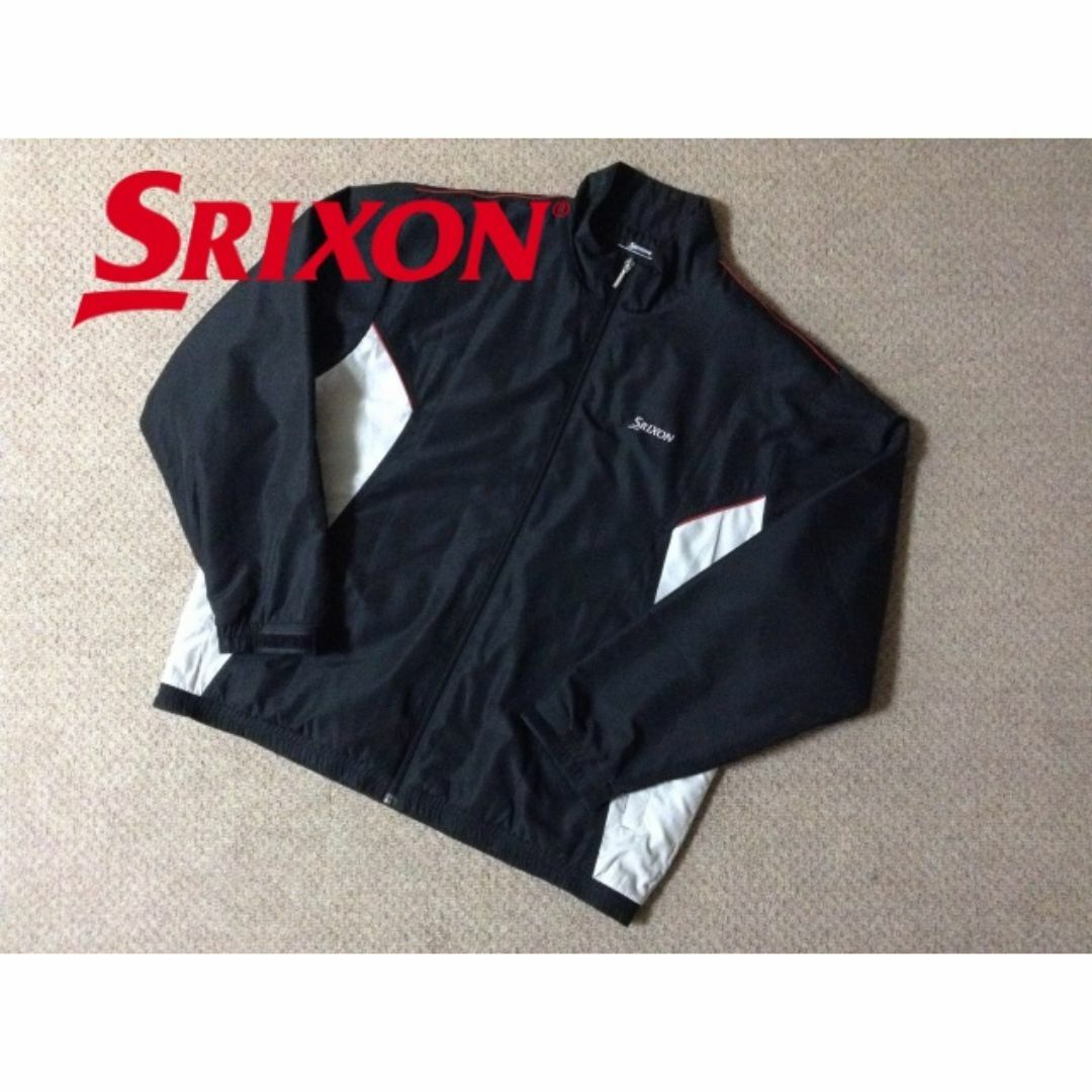 Srixon(スリクソン)のスリクソン 中綿入り ゴルフ ジャケット ジャンパー 黒 刺繍ロゴ SRIXON スポーツ/アウトドアのゴルフ(ウエア)の商品写真