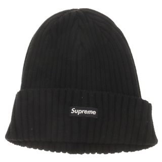 SUPREME シュプリーム 18SS Overdyed Ribbed Beanie オーバーダイ スモールロゴビーニー ニット帽 ニットキャップ ブラック