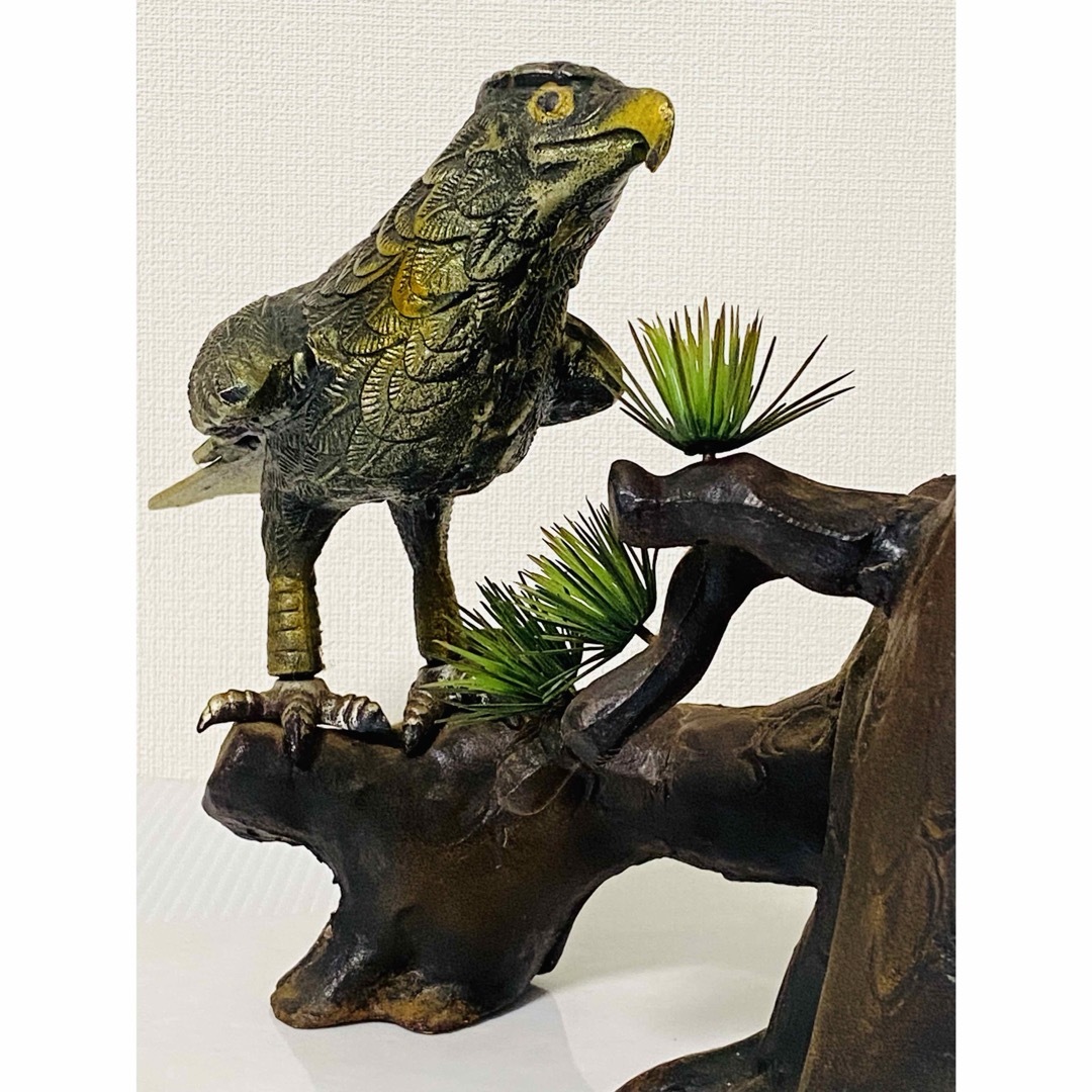 置物 鷹 黄色い 鷲 インテリア オブジェ 工芸品 アンティーク 木彫り 置物 鷹 黄色い 鷲 インテリア オブジェ 工芸品 アンティーク 木彫り