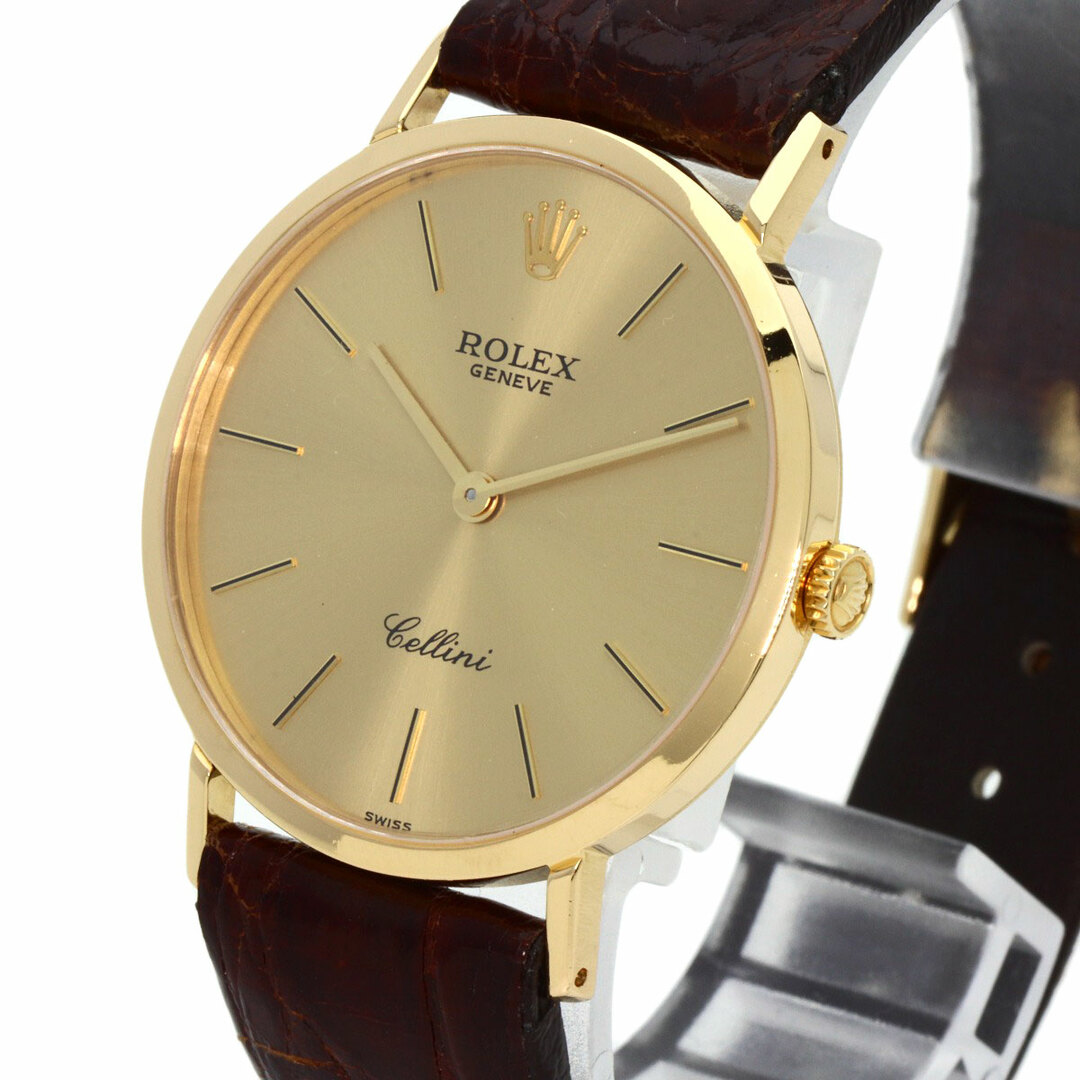 ROLEX(ロレックス)のROLEX 4112 チェリーニ 腕時計 K18YG 革 メンズ メンズの時計(腕時計(アナログ))の商品写真