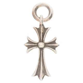 クロムハーツ(Chrome Hearts)のCHROME HEARTS クロムハーツ TINY CH CROSS タイニーCHクロス チャーム シルバーネックレストップ(ネックレス)