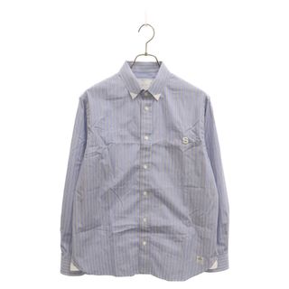 Sacai サカイ 23AW×Thomas Mason s Cotton Poplin Shirt トーマスメイソン コットンポプリン ストライプ長袖シャツ ブルー SCM-078