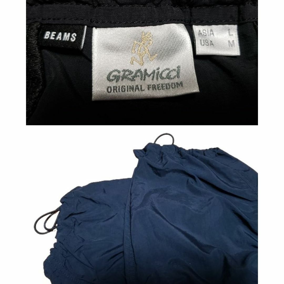 GRAMICCI(グラミチ)のグラミチ BEAMS ビームス 別注 ナイロン オーバーパンツ L ブラック メンズのパンツ(その他)の商品写真