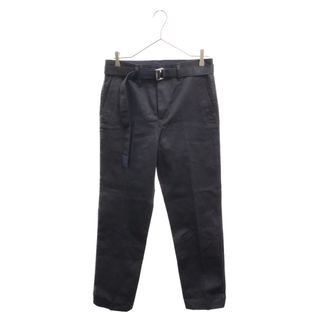 サカイ(sacai)のSacai サカイ Cotton Chino Pants Navy ベルテッド コットンチノパンツ ネイビー 24-03317M(その他)