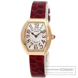 FRANCK MULLER - FRANCK MULLER 5002SQZ ハートトゥハート 腕時計 K18PG 革 レディース