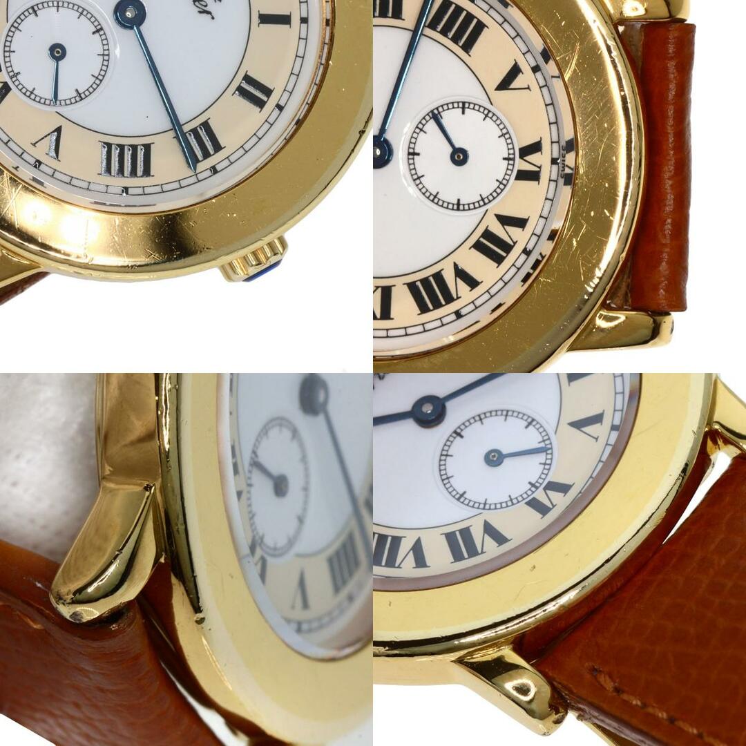 Cartier(カルティエ)のCARTIER マスト2 ロンド 腕時計 GP 革 ボーイズ メンズの時計(腕時計(アナログ))の商品写真