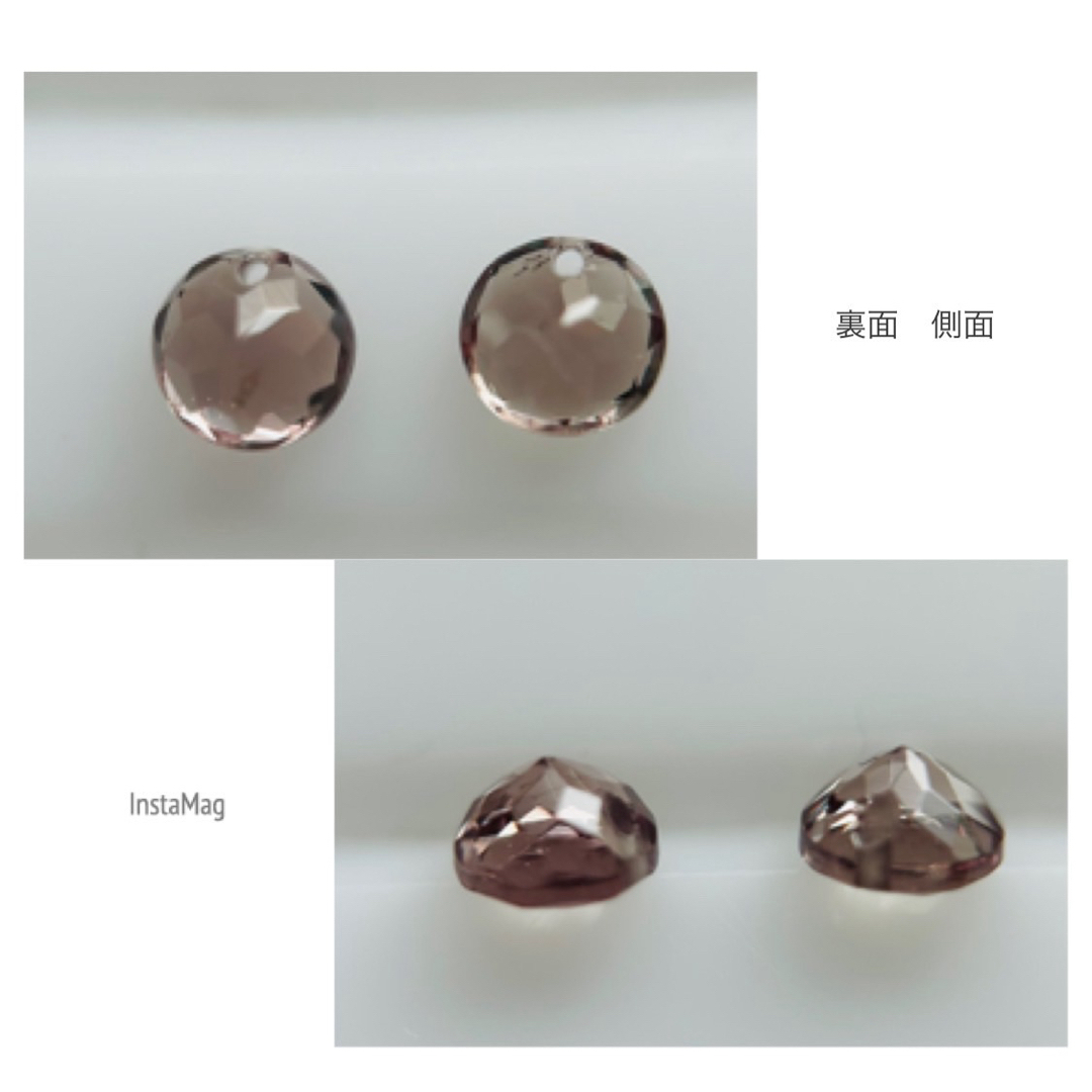 (R0417-1)『3.8mm穴あき』カラーチェンジガーネット2-0.641ct レディースのアクセサリー(その他)の商品写真