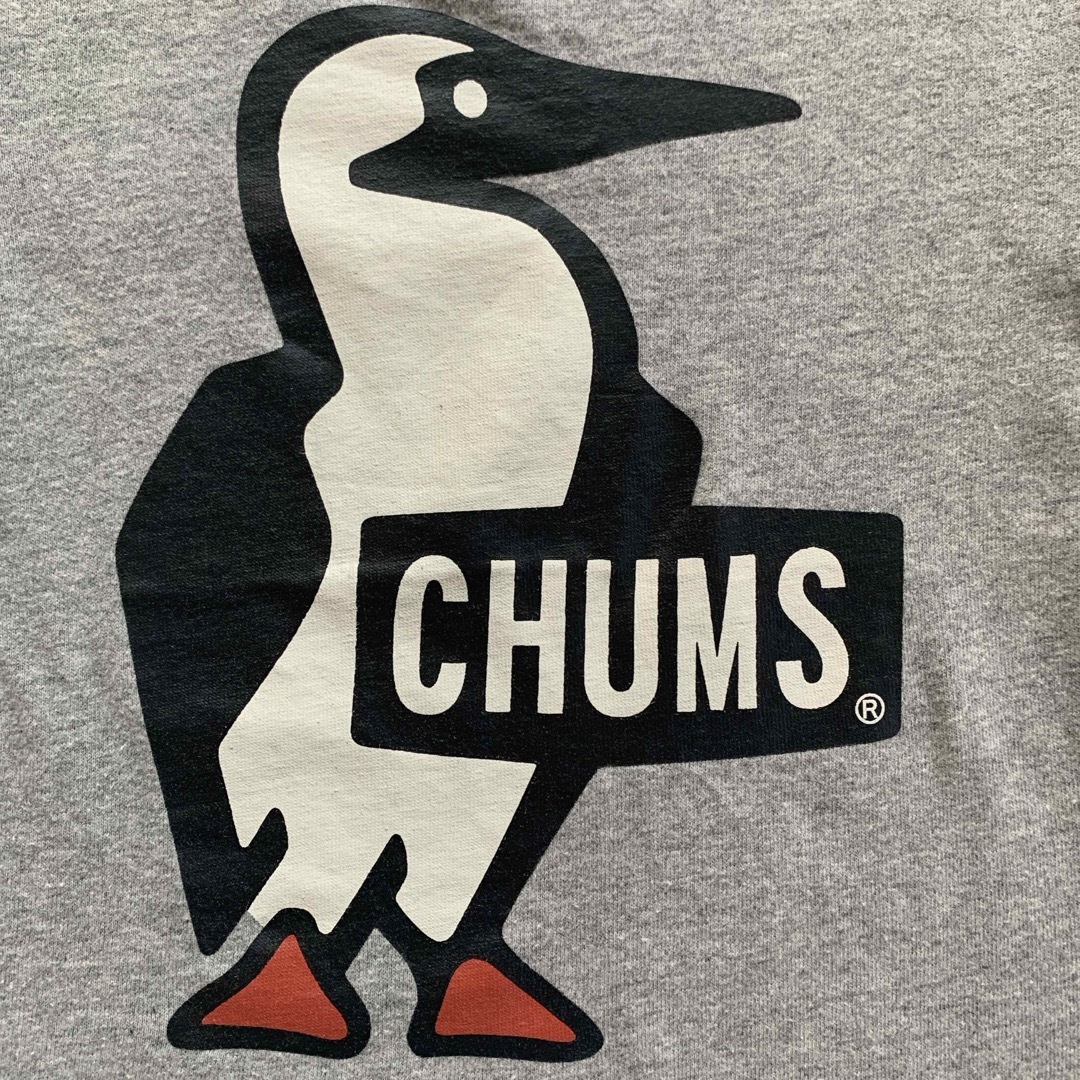 CHUMS(チャムス)のチャムス CHUMS キッズ　ブービーロゴTシャツ　グレー　M（100-115） キッズ/ベビー/マタニティのキッズ服男の子用(90cm~)(Tシャツ/カットソー)の商品写真